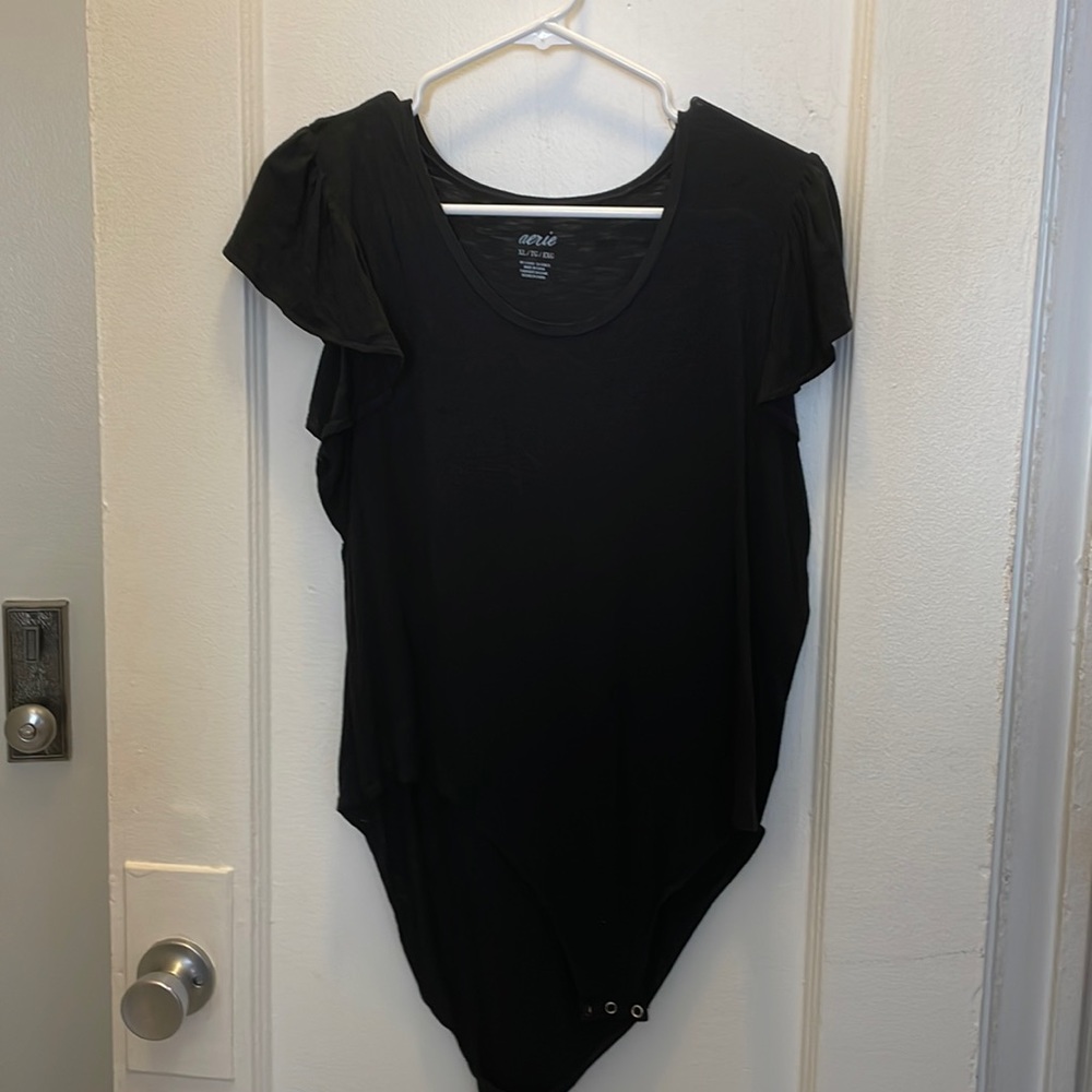 Aerie ruffle sleeve body suit